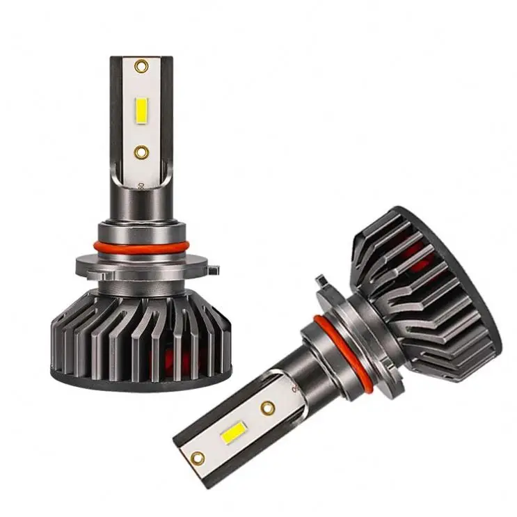 12 Volt Led Lamp 6500K 6000K Bulbs Auto Car Lighting System Nao Led Headlight Bulb H7, Single Beam, 4 Sides Cob 12-42V