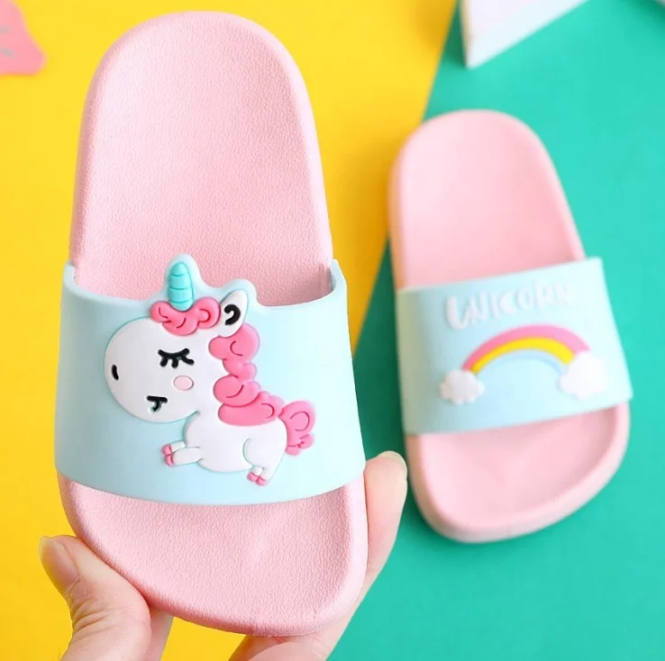 

Unicorn Slippers For Boy Girl Shoes Summer Toddler Baby Indoor Slippers Beach hawai chappal slipper