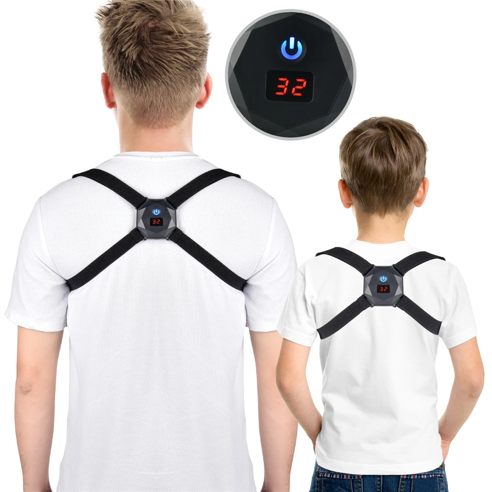 

Intelligent Induction Upper Back Shoulder Brace Back Support Electric Vibrating Pain Relief Adjustable Posture Correction Belt