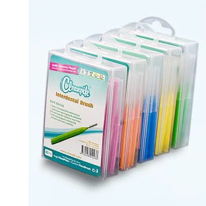 

40 Pcs/Box Oral Care Tool Interdental Brush Denta Floss Interdental Cleaners Orthodontic Teeth Between Brush