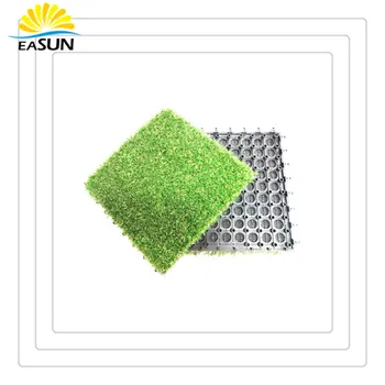 Durable Indoor And Outdoor Puzzle Synthetic Grass Mat Artificial