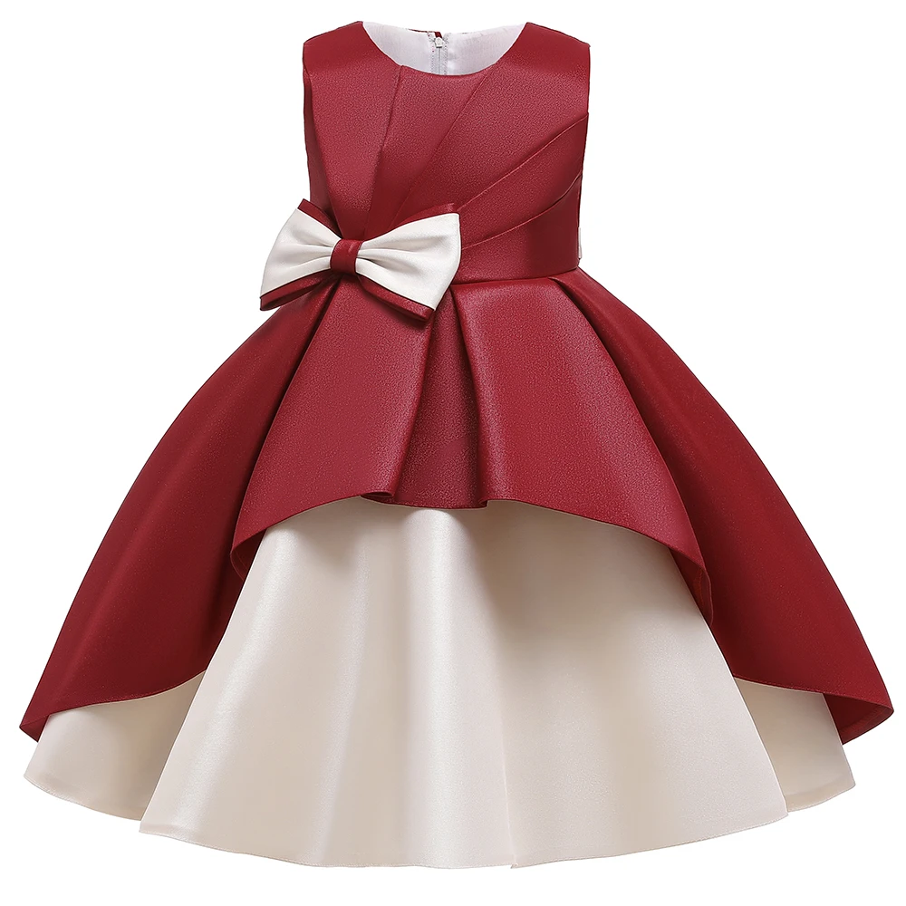 

New Arrival Baby Girl Birthday Party Wedding Dresses 3-9Y Children Frock Design Classic Girl Clothing L5183