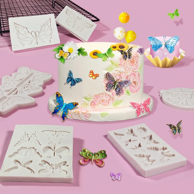 

Dumo Butterfly Fondant Silicone Mold DIY Creative Chocolate Cake Decoration Mold