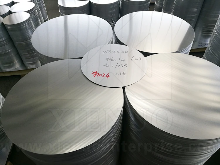 Exported to Ethiopia Aluminum Wafer Circle Aluminum Sheet Used for Making Pot, Pan, Cookware