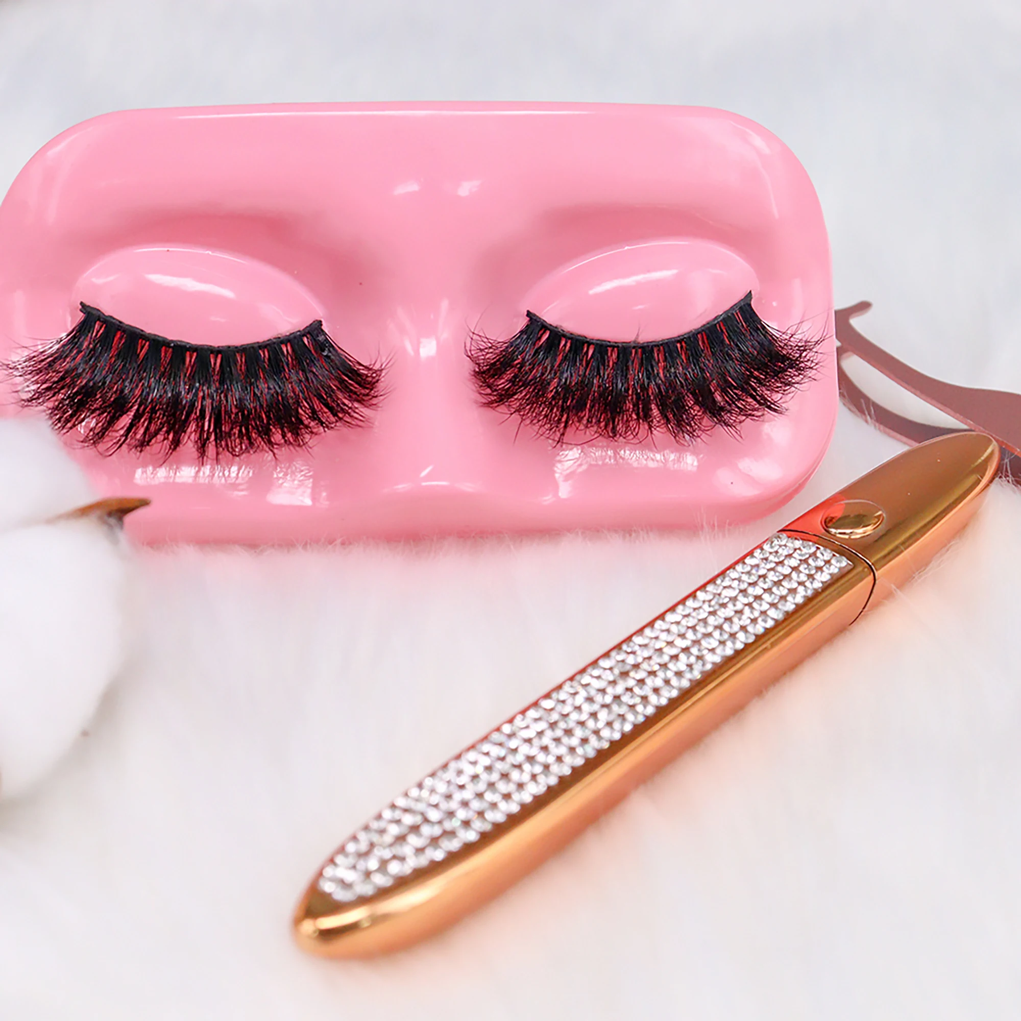 

Wholesale Vendor Customized Boxes Packing Regular Faux Mink Eye Lash 3D Bulk Fake Mink Lashes Thick Luxury Big Eye, Natural black