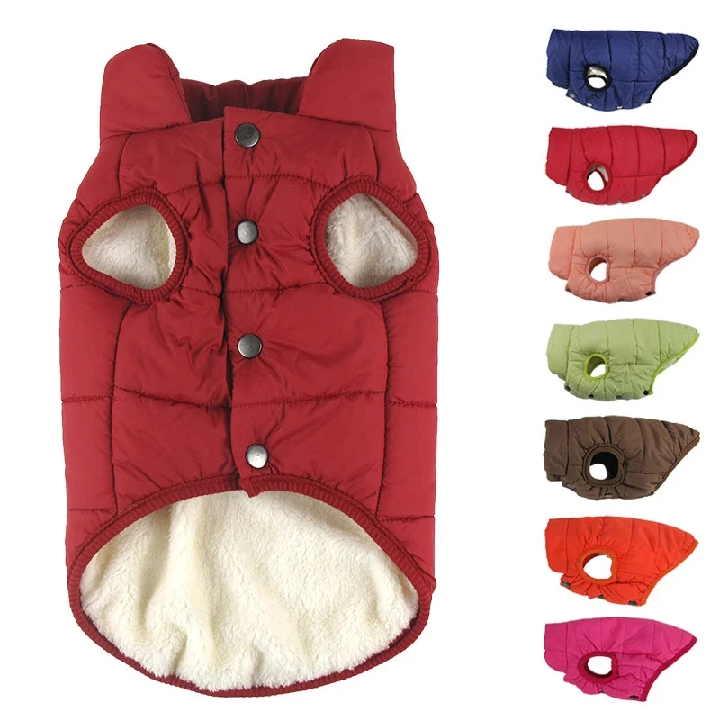 

Winter Pet Coat Clothing Chihuahua French Bulldog Warm Dog Cotton clothes, 7 colors