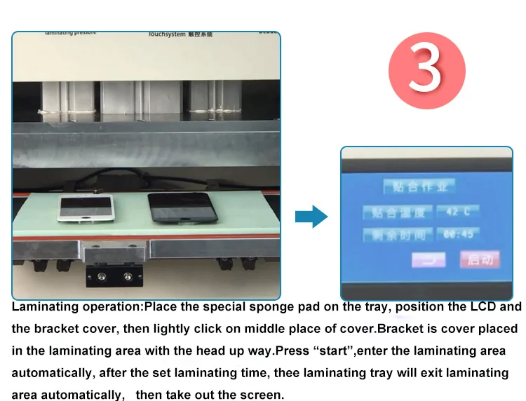 2 in 1 TBK 908 LCD Bubble Remover Machine OCA Laminating Machine  for edge and flat screen glass LCD