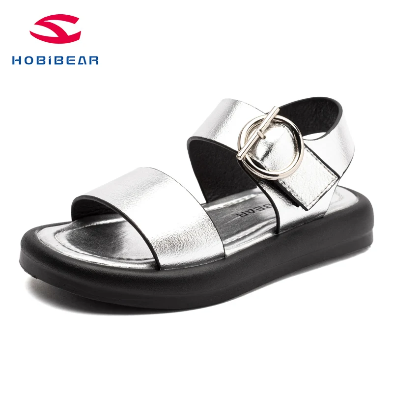 

Hobibear 2021 Stylish Girls Sandals Fashion Sandalias Kids Shoes Fansy Shoes Outdoor Sandals for Teenage Girls, Black,silver