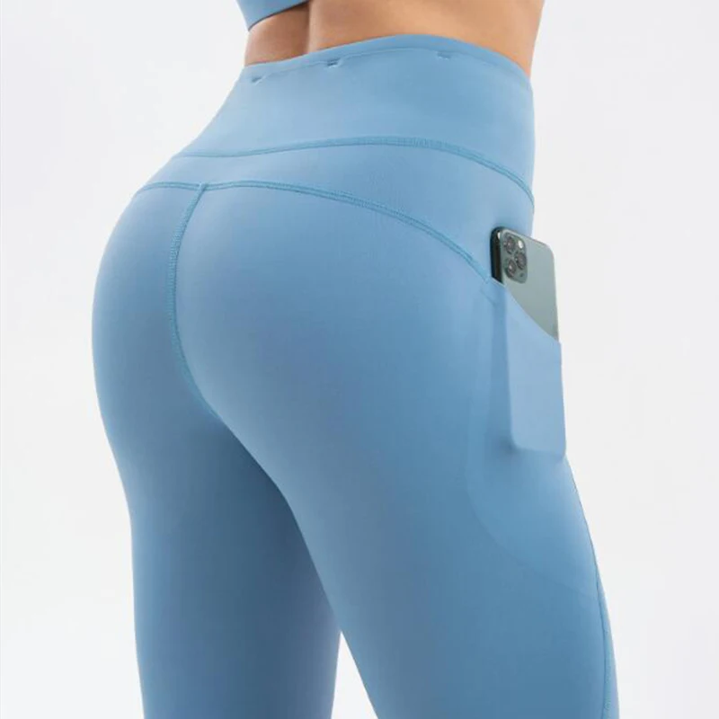 

Wholesale High Waist Stretch Sports Women Fitness Yoga Pants Leggings with Pockets