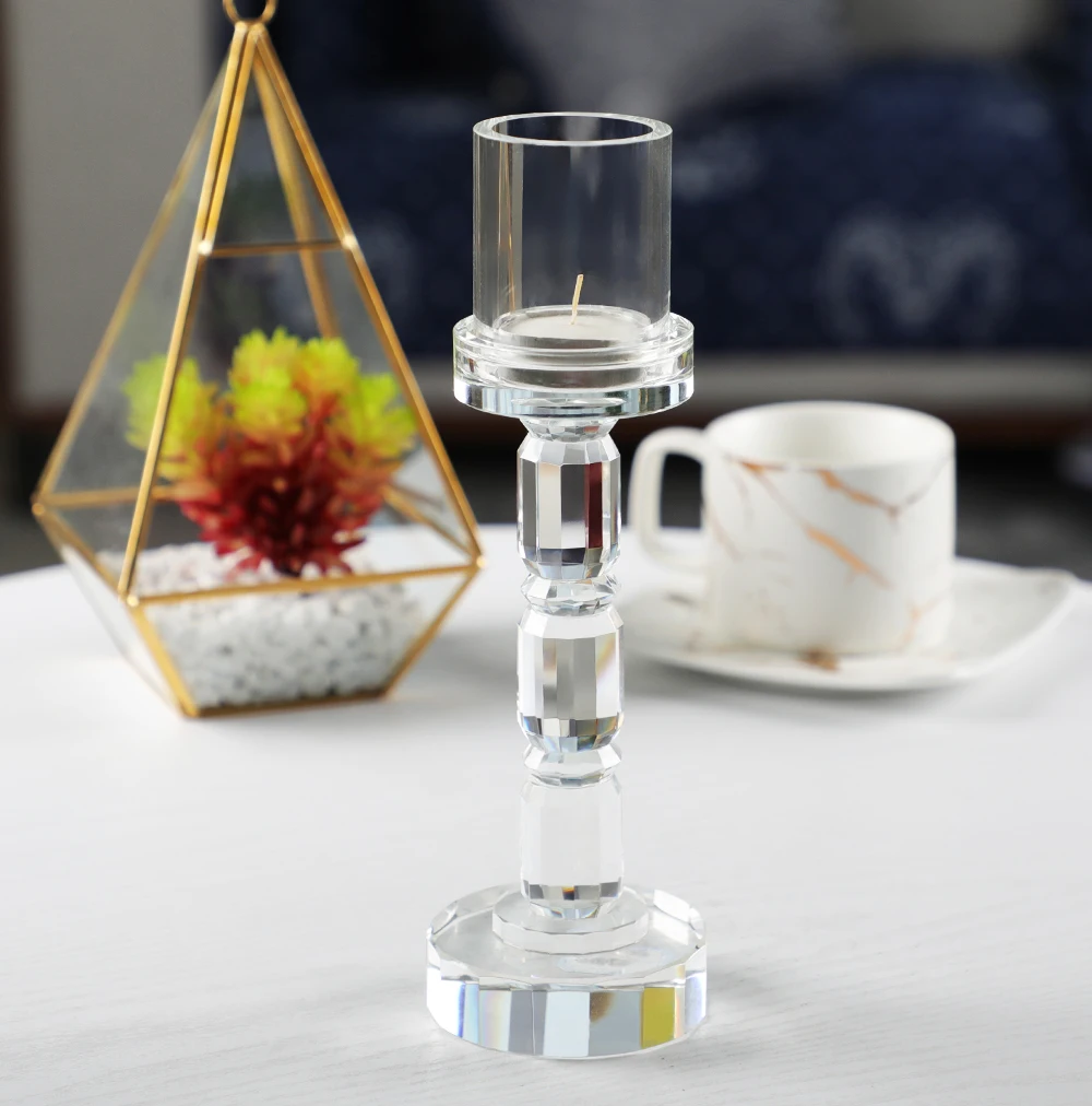 China Manufacturer Wholesale Crystal Candle Holders High Quality