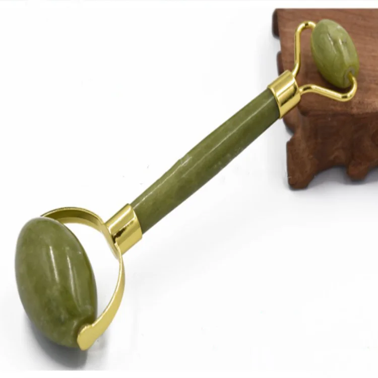 

Custom Logo XiuYan Jade Roller for Facial And Neck Anti-wrinkle XiuYan Jade Roller Facial Anti-Aging, Green