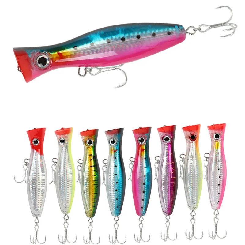 

Wobblers Pike Fishing Hard Bait Fishing Tackle 43g/120mm PP61 big popper Outside Fishing Tackle Pesca artificial lure, 8 colors