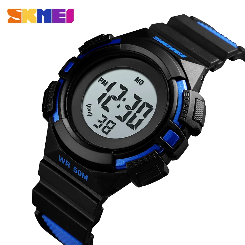 

SKMEI 1485 Outdoor Sport Kids Watches Sports Digital Wristwatches Fashion Life Waterproof PU Wristband Children Watch