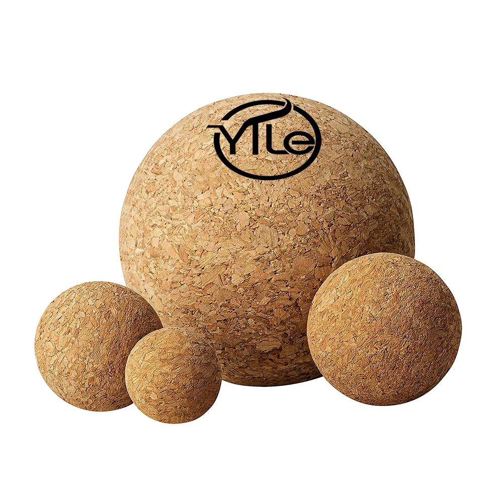 

High density natural eco friendly massage cork ball for sport