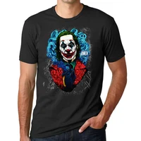 

Ready To Ship cotton dtg print T-shirts , white tee Joker face Men T-shirts , Black Custom pattern t shirt printing tshirt