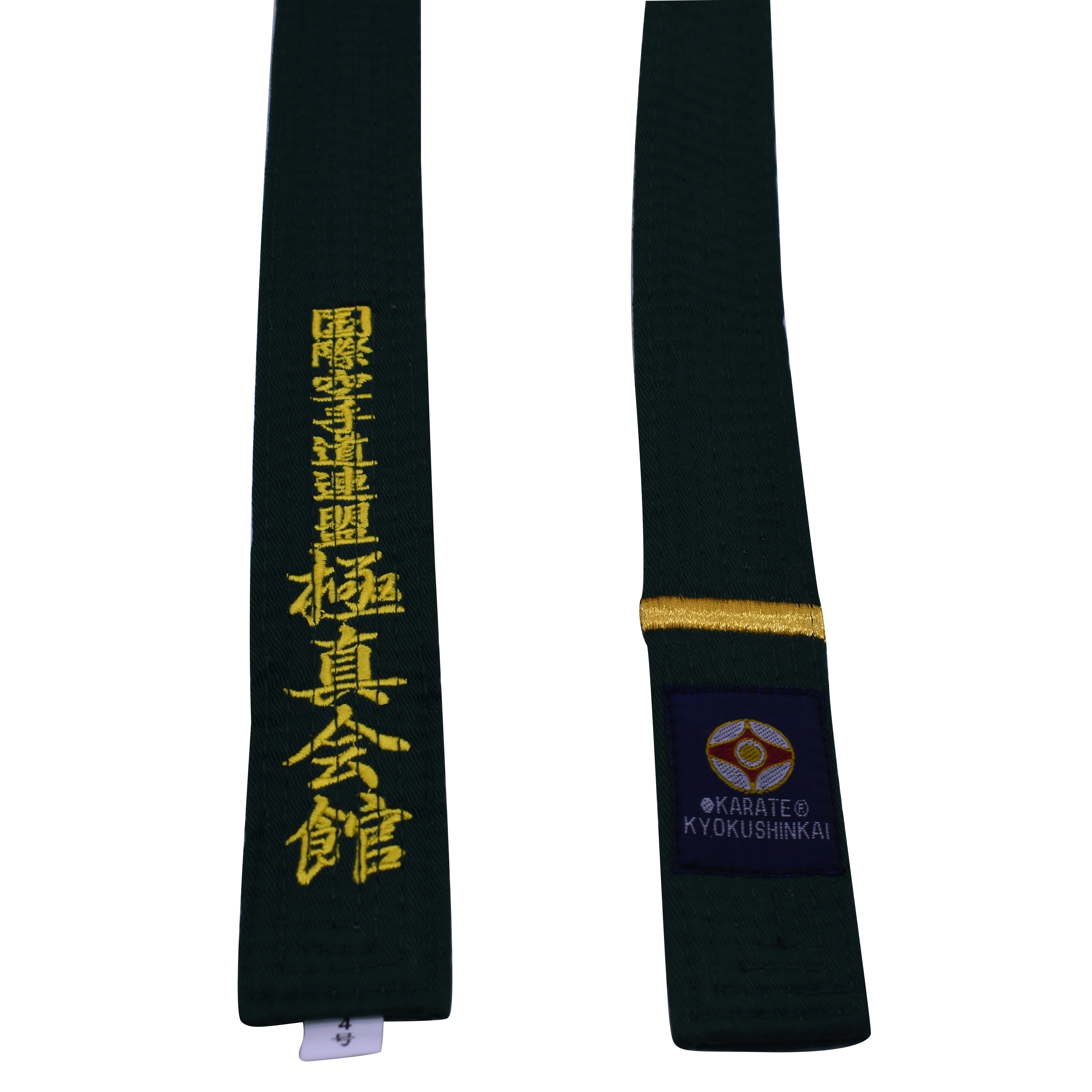 

kyokushin color karate belt with embroidery, Colorful belts , black belts.