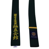 

kyokushin color karate belt with embroidery