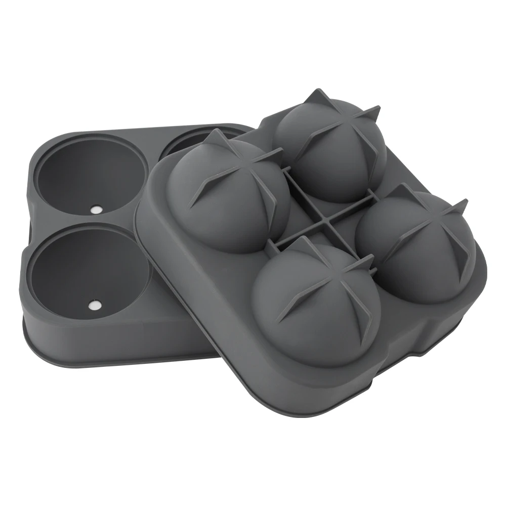 

Ice ball mold ice cube tray silicone ice cube tray, Black/green customized color