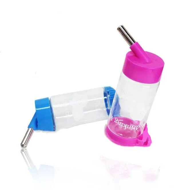 

Wholesale Durable Plastic Dog Cat Drinking Dispenser Hanging Printed Pet Water Bottle, Pink,blue