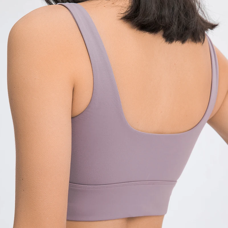 

Factory Wholesale U-shaped sports underwear, upper collection of auxiliary breasts, outdoor running sports bra women, Customized colors