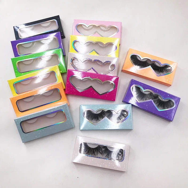 

Eyelashes Package Box 3D Mink Lashes Box Wholesale Lash Paper Case, Colorful