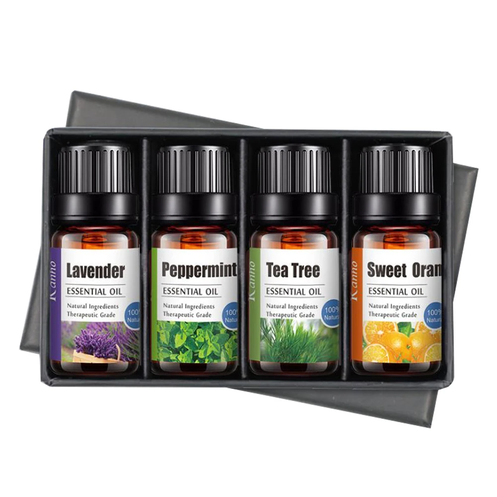 

private label packaging 100% natural organic manufacture 4 Premium Grade Fragrance massage essential oil sets