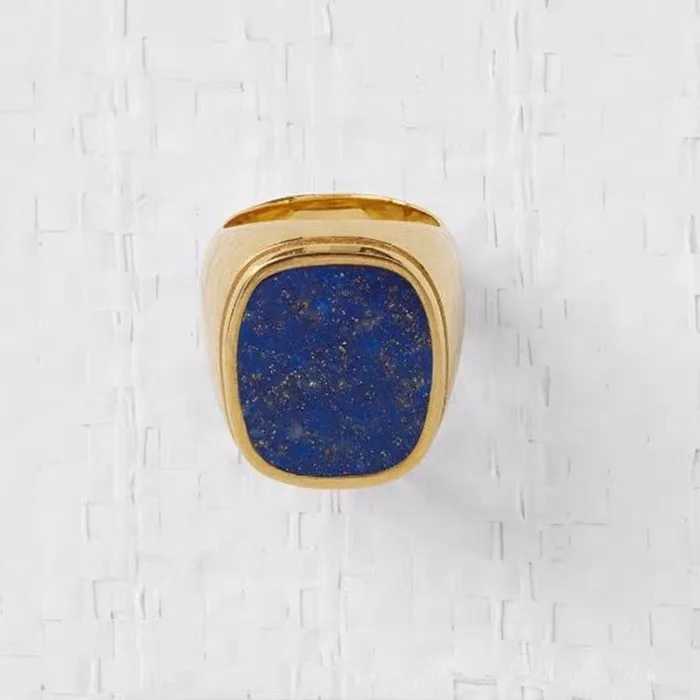 

New Arrive Women tarnish Jewelry Blue waterproof Ring Made USA Wholesale Products