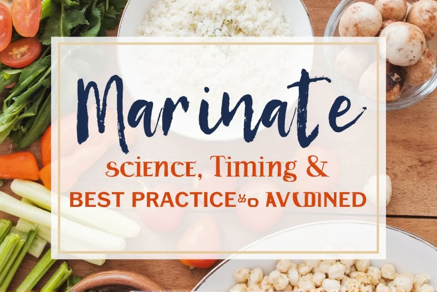 Components of an effective marinade showing oil, acid, and flavoring ingredients
