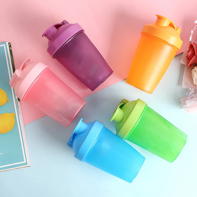 

500ml Outdoor Fitness Sports Drink Plastic Gym Milk Protein Shake Bottle