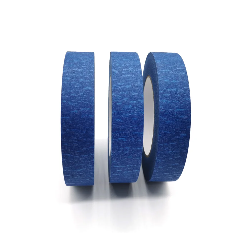 

Wholesale Price Blue Single Sided Crepe Paper Tape No Residue Tape