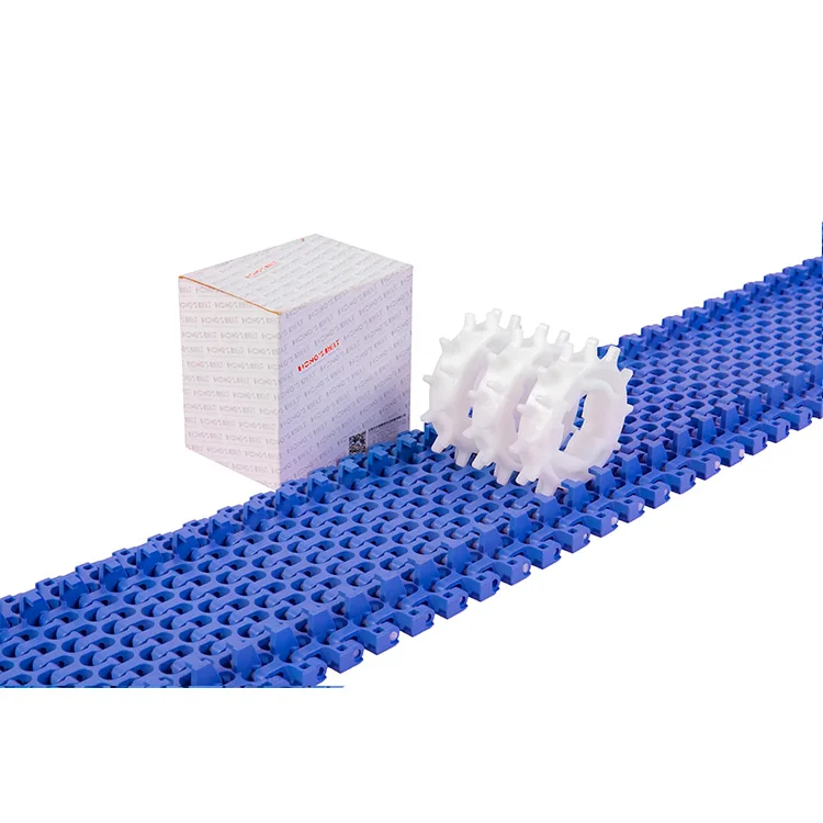 

2022 HONGSBELT Curved Belt HS-500B Modular Plastic Food Conveyor Belt for