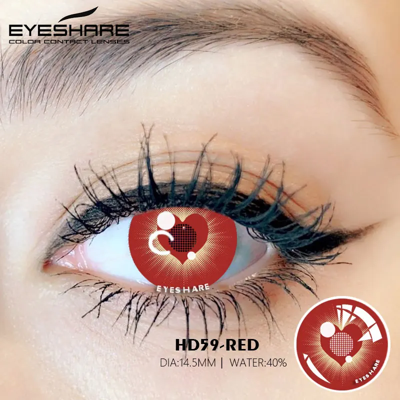 

Eyeshare NEW Arrival Cosplay CAT EYE Series High Quality Color Contact Lenses Crazy Lens for Eyes acuvue trendrehab Contact Lens, 6color