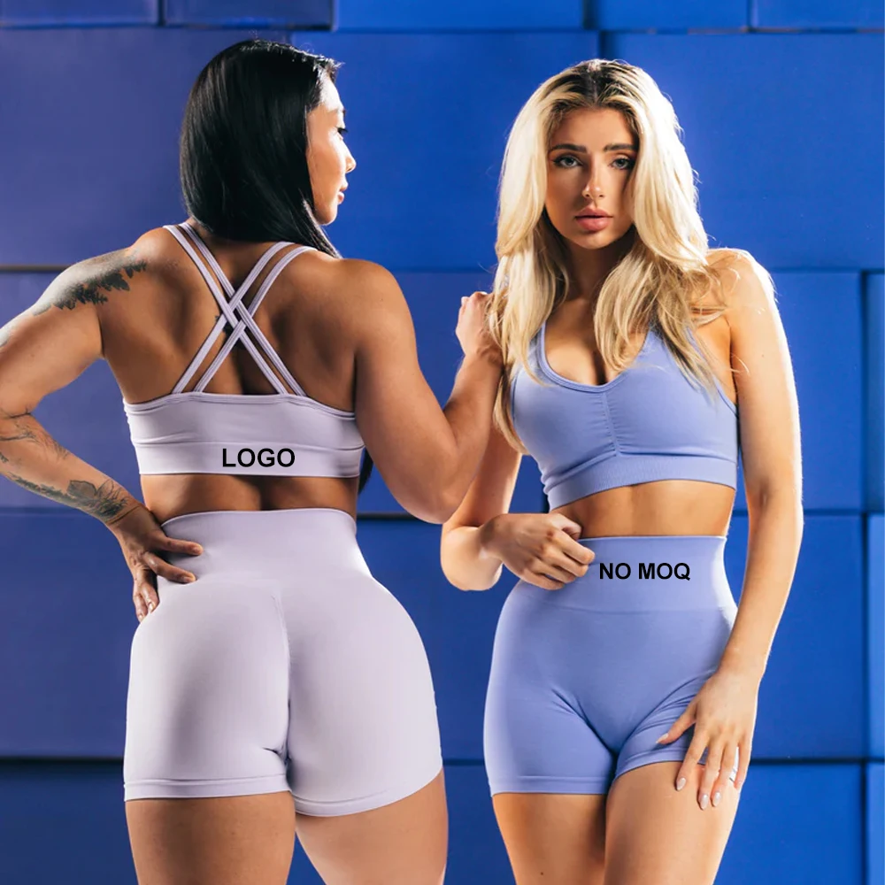 

2023 Short Sports Apparel Ropa Deportiva Gym Outfit Yoga Suits Fitness Seamless Women Active Wear Set