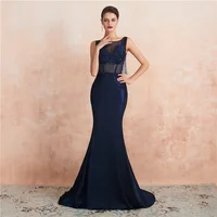 

Sexy Evening Dresses Long 2020 Mermaid Formal Gowns Backless Appliques Prom Dresses Sweep Train for Women Custom OEM/ODM