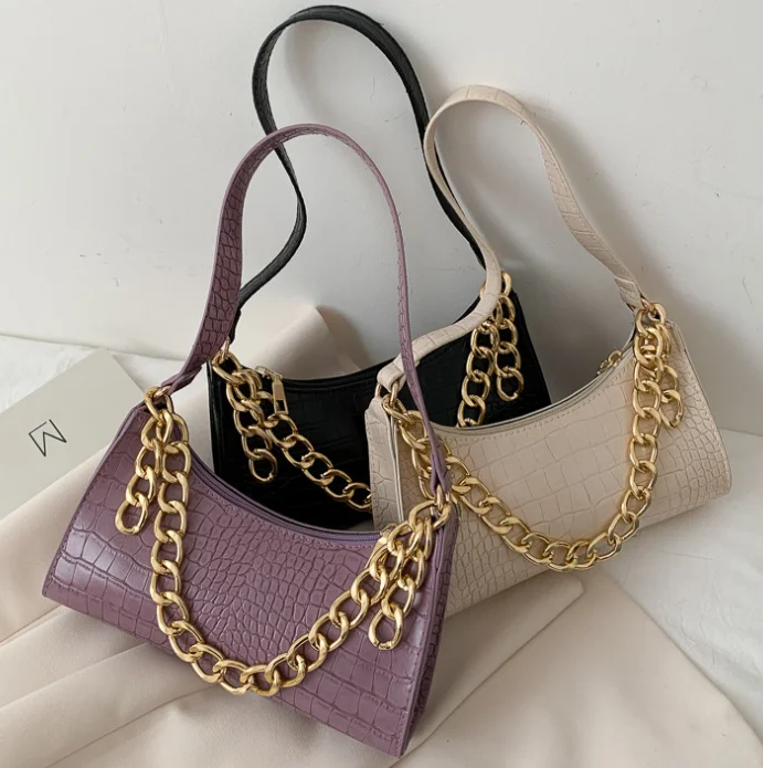 

Designer Bags Luxury Chain Handbags Women Famous Brand Crocodile Pattern Fashionable Handbag Cute Handbags Wholesale 2021