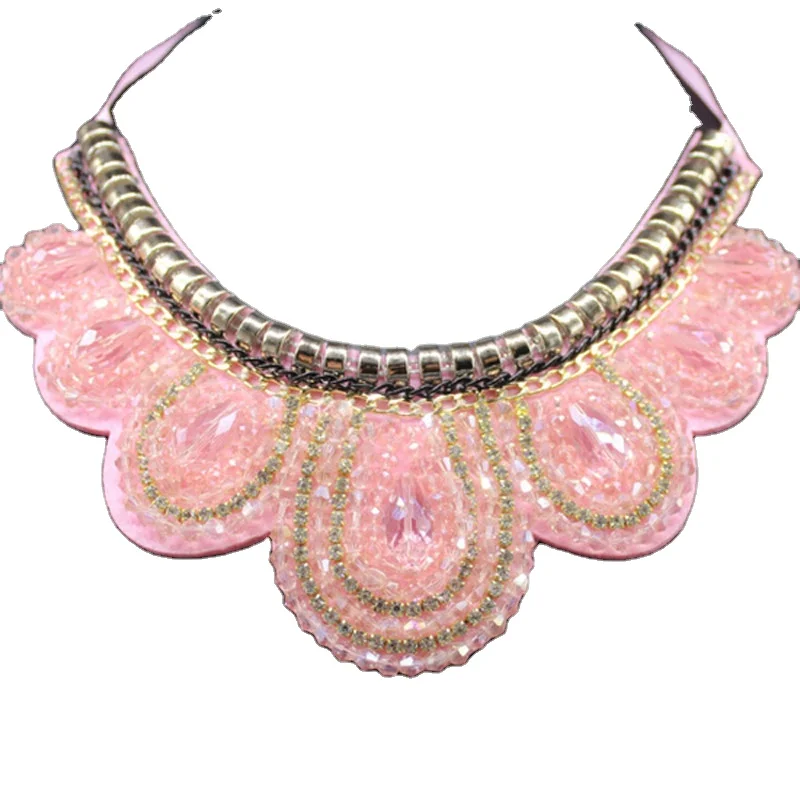 

Newest fashion necklace statement jewelry women accessories bling stainless steel necklace