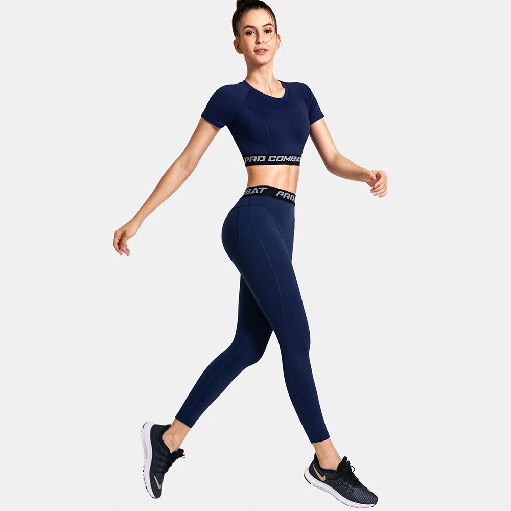 

Ladies Gym Sports Wear Athletic Workout Custom Fitness 2 Piece Women Fitness Sport Yoga Legging Sets