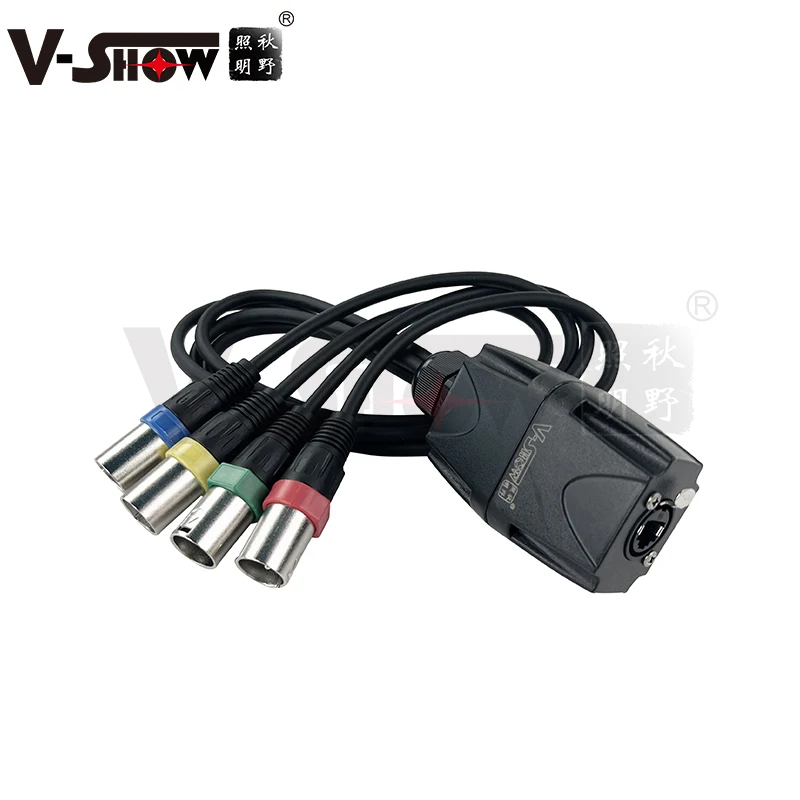 

shipping from Euro V-Show Adapter DMX-RJ45 Cable splitter RJ45/4 x XLR 3pin male&female