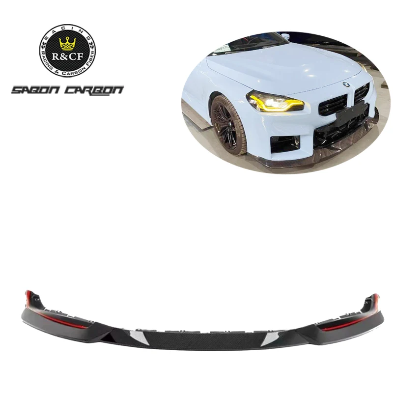 

New! G87 M2 Front Bumper Lip Spoiler M Style Carbon Fiber Front Lip For 2023 BMW G87 M2 S58