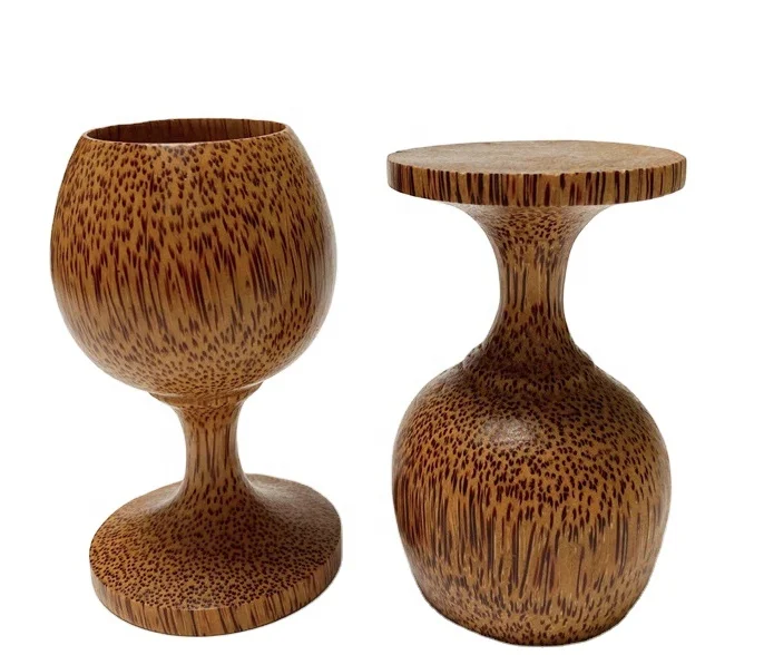 

Eco-friendly Classic Jujube Wooden Goblet Wine Red Cup Beer Tea Coffee Cup Mug Water Bottle, Natural