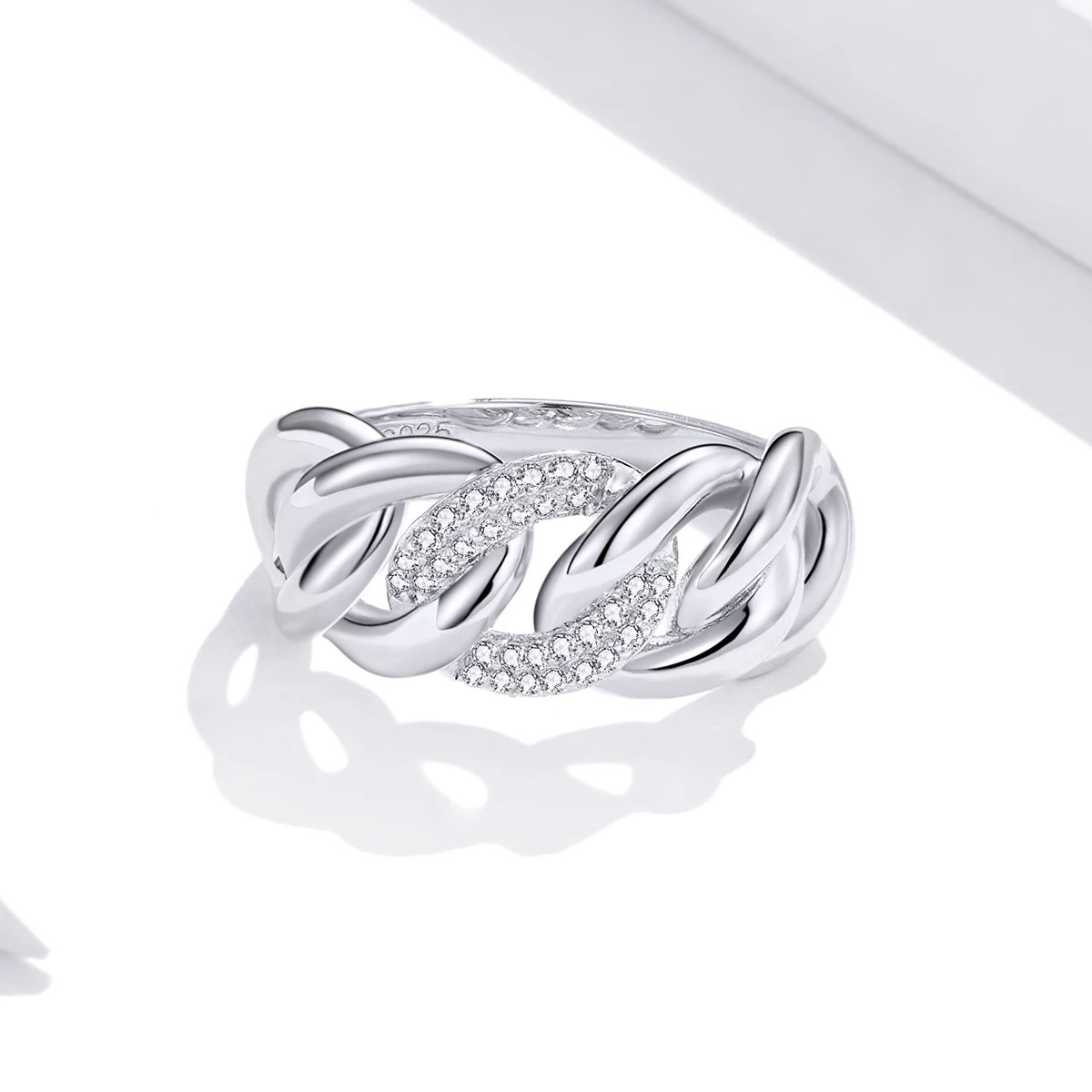 

Professional Custom Cubic Zirconia 925 Silver Simple Women Ring
