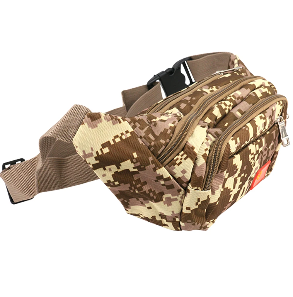 

factory price custom Camouflage Fishing Bag Waist Fishing lure Tackle Boxes Bag, Yellow,camouflage