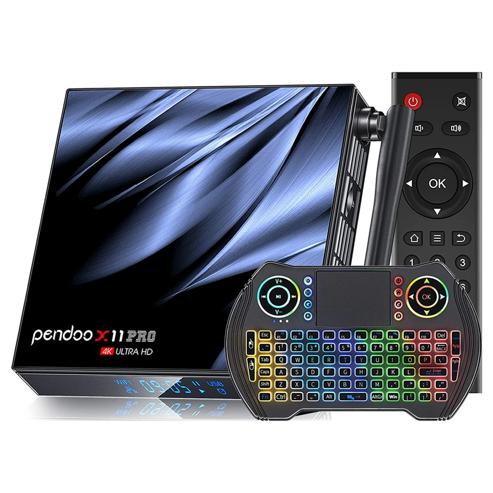 

Android 10 TV Box pendoo x11 pro 4GB 32gb 64GB 5.8G Wifi H616 chip Quad Core Play smart Set Top Box tvbox