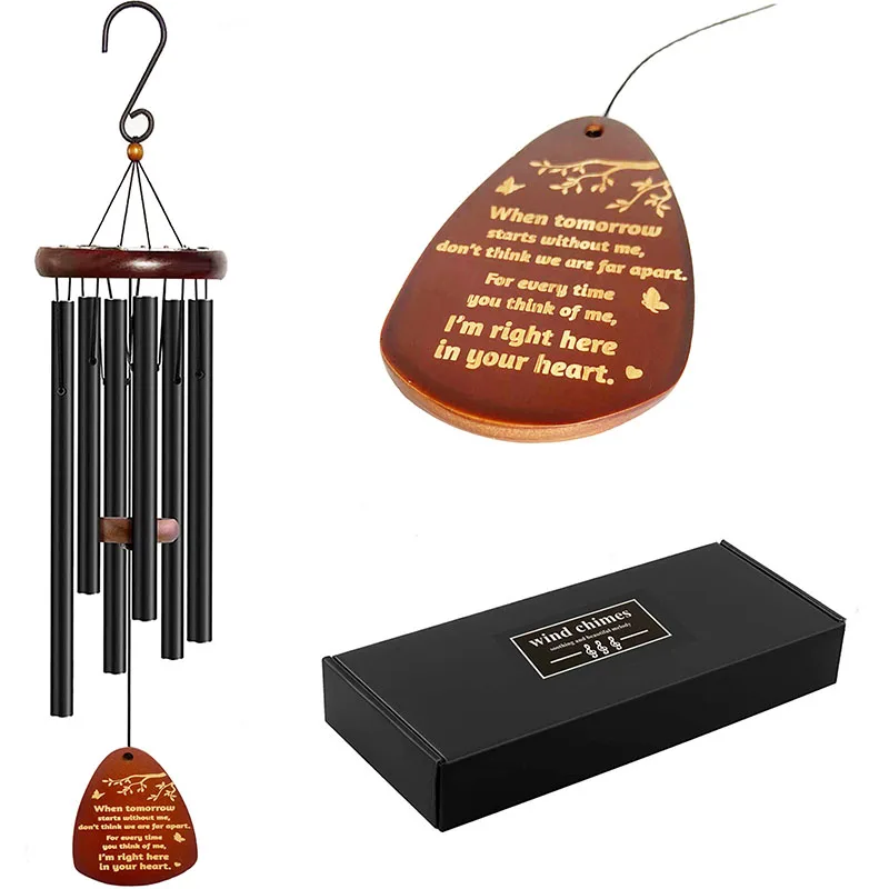 2023 NEW box gift box with drawer packaging with ribbon wind chimes