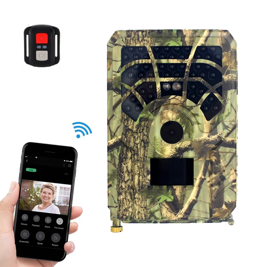 

2021 Novelty Instant Game Night Vision Wireless Jacht Buitencamera Infrarouge Chasse Camouflage Wifi Hunting Trail Camera