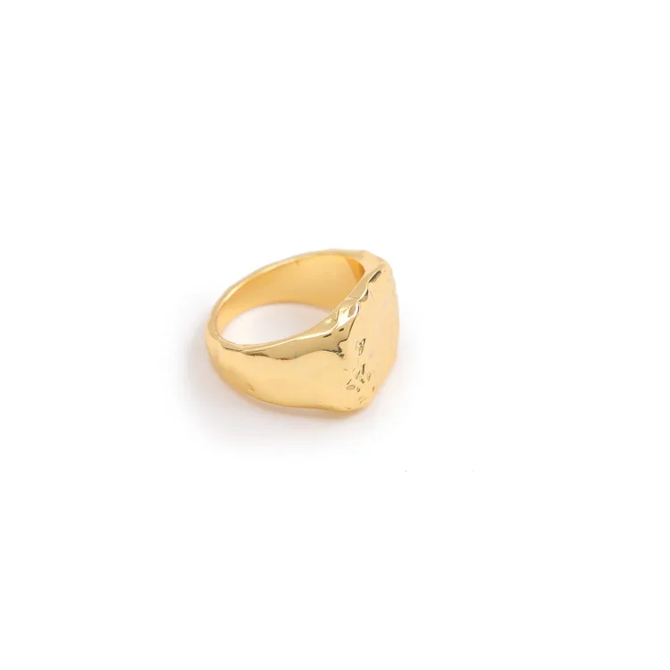 

New style fashion jewelry for women 18k gold ring simple ring geometric figure ring