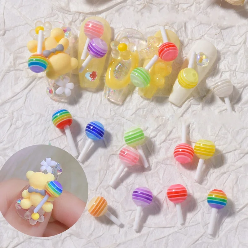 

5 Colors/Box Mixed DIY Soft Pottery 3D Nail Art Finger Colorful Candy Color Nail Art Decoration, Picture