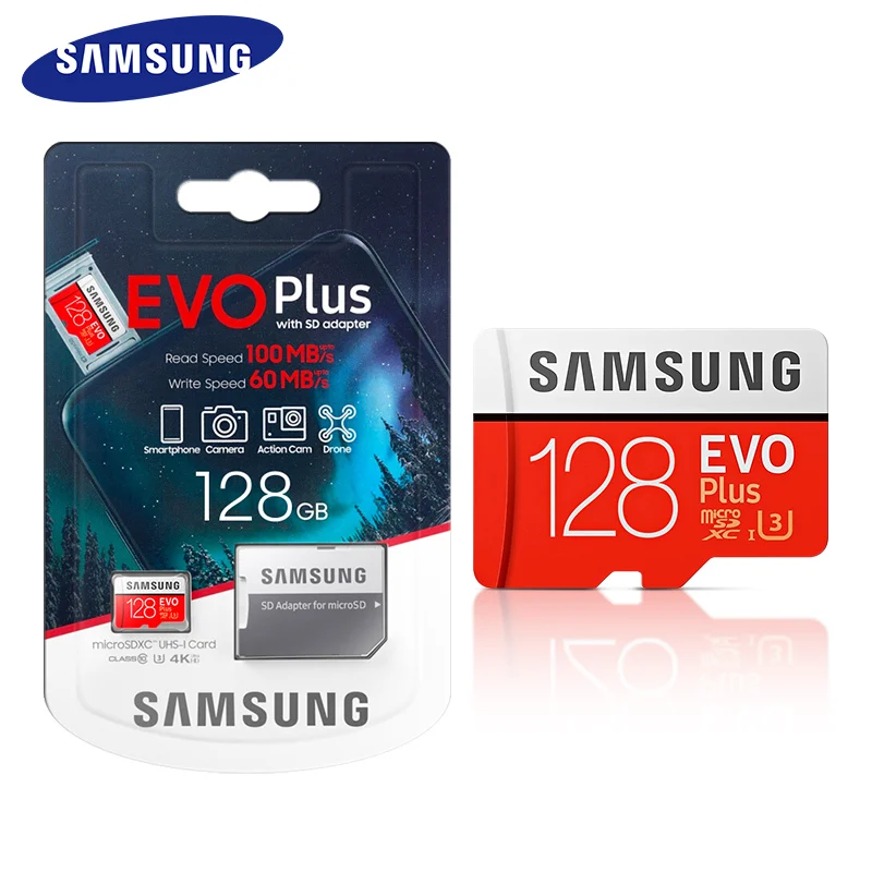 

Original SAMSUNG micro EVO Plus micro SD Card 32gb 64GB 128GB 256GB 512GB memory TF card
