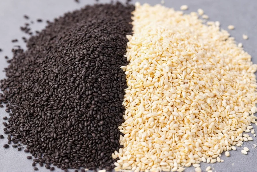 Sesame seeds in a jar