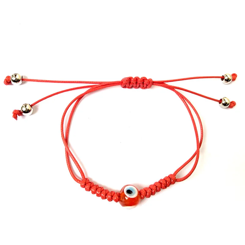 

New Arrival Multi Color Braided Rope Evil Eyes Bracelet Stylish Adjustable Twist String Turkish Blue Eyes Bracelet